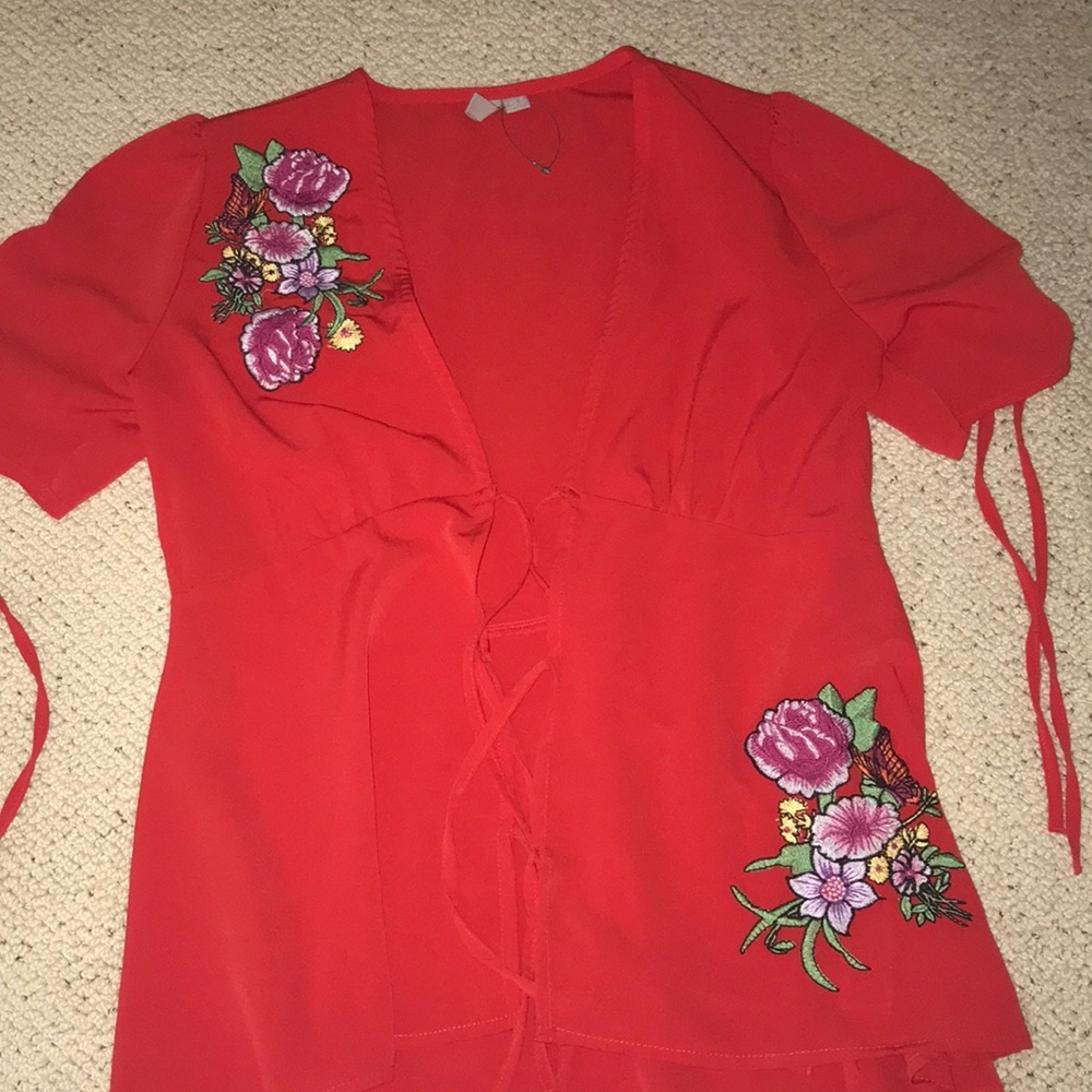 Red ASOS top!